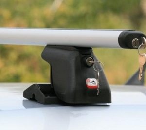 Автобагажник Amos Dromader D-T aero с замком в поперечине + замки Dromader plus