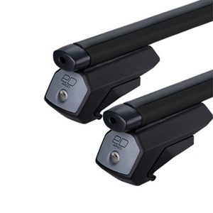 Автобагажник на интегрированные рейлинги ED Евродеталь с замком аэро black