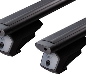 Автобагажник на интегрированные рейлинги ED Евродеталь с замком крыло black