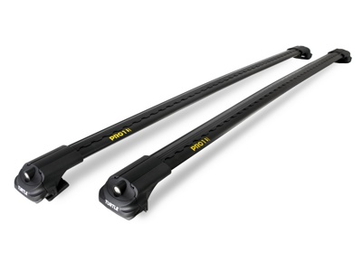 Автобагажник на рейлинги TURTLE AIR 1 черный без выступа за релинги (122 см)