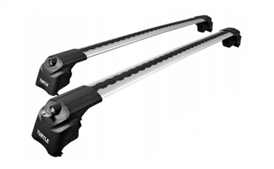 Автобагажник на рейлинги TURTLE AIR 2 серебро для интегрированных рейлингов